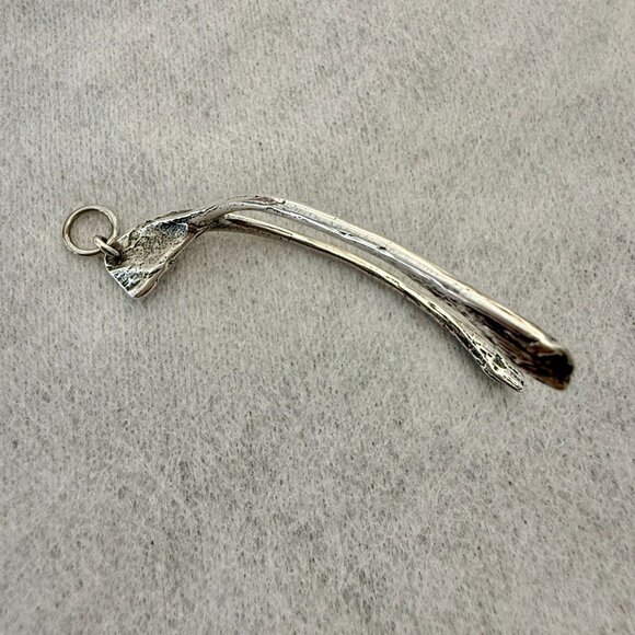 Sterling Silver Wishbone pendant - Picture 6 of 8